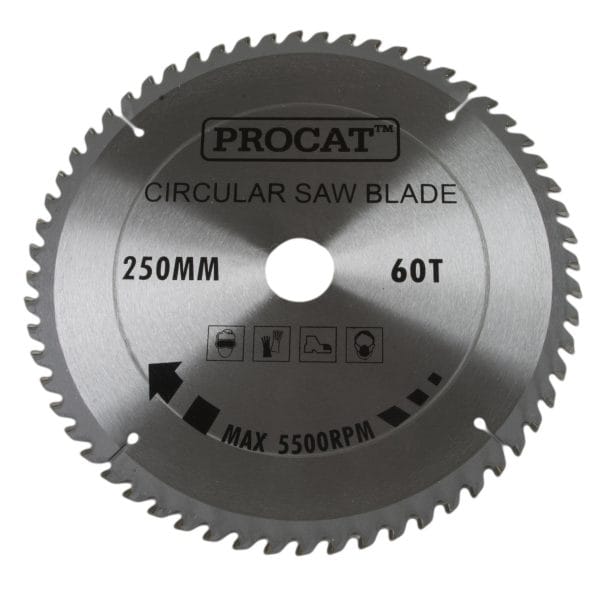 Pyörösahanterä  Procat 250 x 60T keskiö 30 mm