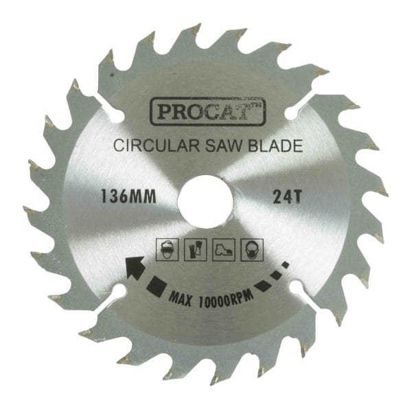 Pyörösahanterä Procat 136 x 24H  keskiö 20 prikka 10 mm