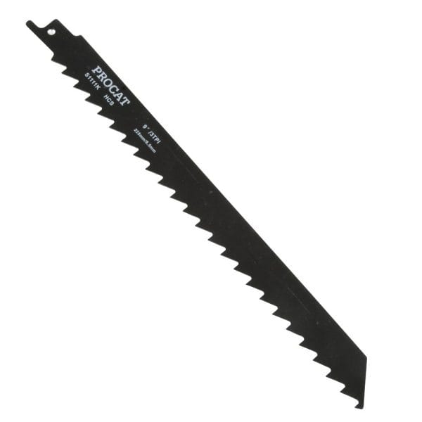 kW037033 Puukkosahanterä S1111K 3 kpl karkealle puulle 225 mm x 3 tpi