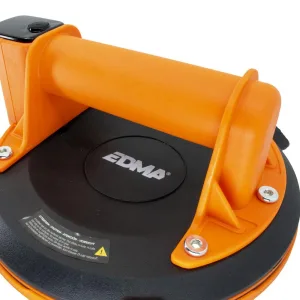 Edma Akkukäyttöinen imukuppi 130 kg 198 mm digitaalinäyttö Edma Akkukäyttöinen imukuppi 130 kg 198 mm digitaalinäyttö kantokahva