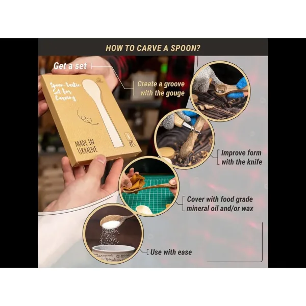 BeaverCraft Aihio-sarja lusikan kaivertamiseen tiedot