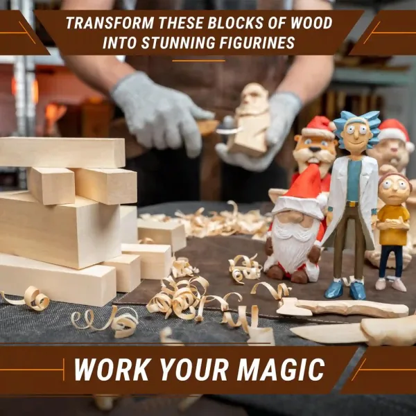 BeaverCraft Aihio kaivertamiseen lehmus kuvituskuva