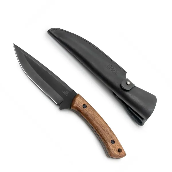 BeaverCraft Metsästyspuukko HGK1 275 mm pähkinäpuu + tuppi