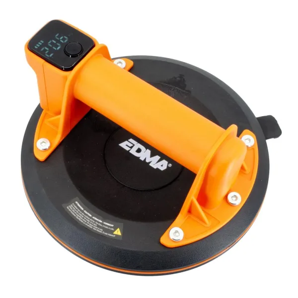 Edma Akkukäyttöinen imukuppi 130 kg 198 mm digitaalinäyttö päällä
