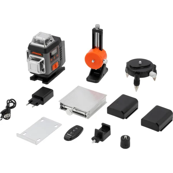 Sthor Linjalaser 4D 16-linjaa pakkaussisältö