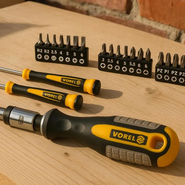 Vorel Räikkäruuvimeisselisarja 31-os Vorel Räikkäruuvimeisselisarja 31-os kuvituskuva