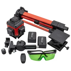 Yato Ristilasersarja 4D vihreä   kolmijalka ja tarvikkeet