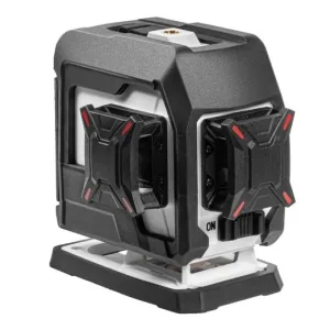 Kapro Ristilaser Nucleo 360 ast. vihreä 3 linjaa + seinäteline