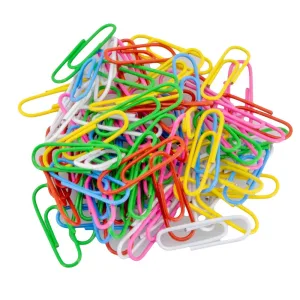 Ron Paperiliitin 28 mm 75 kpl värilajitelma muovipinnoitettu