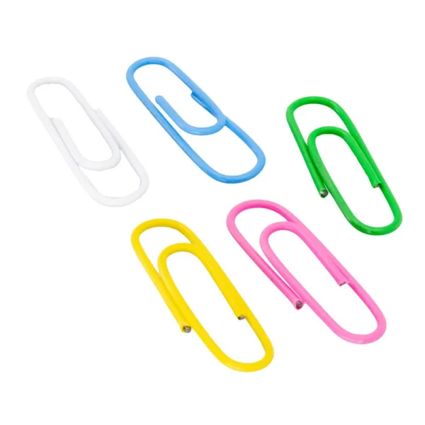 Ron Paperiliitin 28 mm 75 kpl värilajitelma muovipinnoitettu