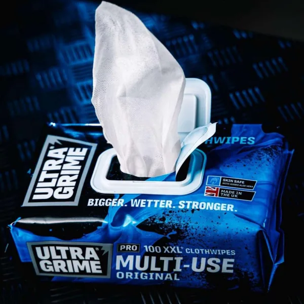 UltraGrime Puhdistusliina XXL MultiUse UltraGrime Puhdistusliina XXL MultiUse pakkaus avattuna