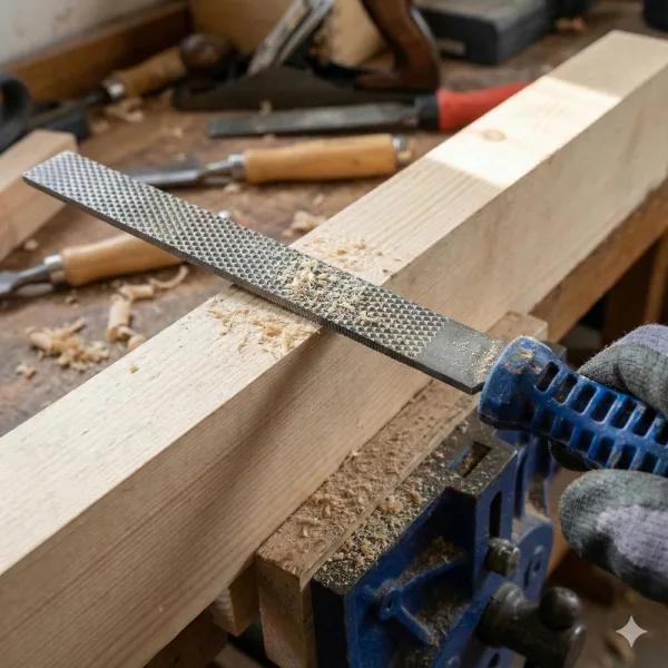 Hase Puuraspi kahvalla kuvituskuva