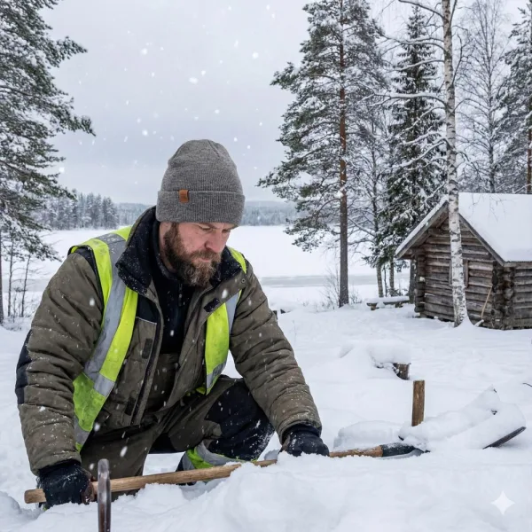 Vorel Talvipipo kudottu kuvituskuva