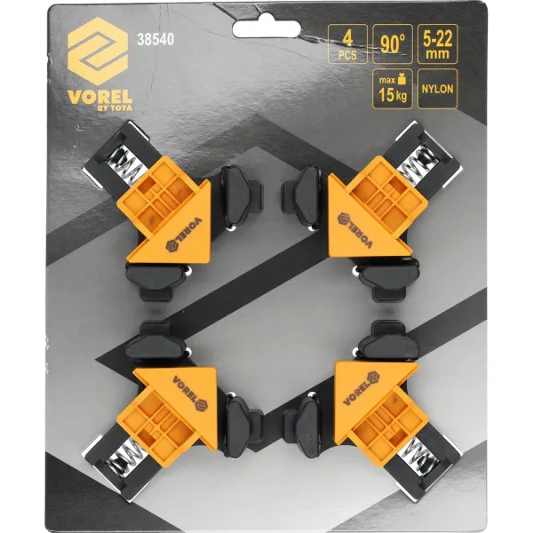 Vorel Kulmapuristinsarja 4-os 5-22 mm 15 kg myyntipakkaus