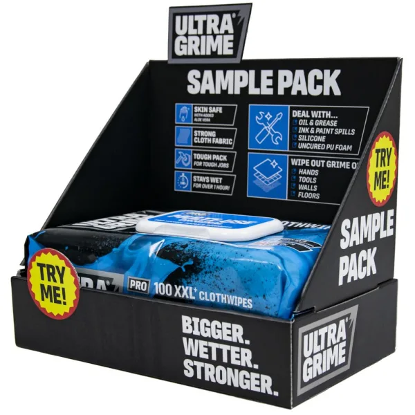 UltraGrime Puhdistusliina XXL MultiUse UltraGrime Puhdistusliina XXL MultiUse kokeiludisplay