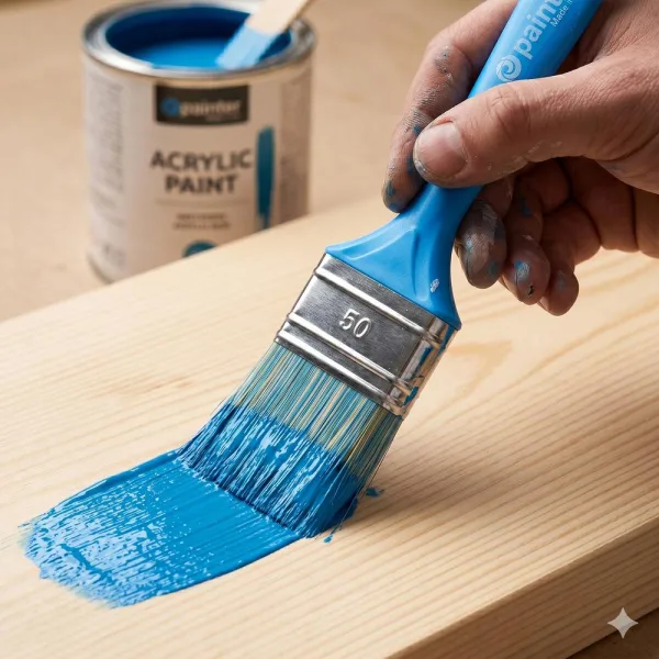 Painter Akryylisivellin E03 muovivarsi synteettinen harjas Painter Akryylisivellin E03 muovivarsi synteettinen harjas kuvituskuva