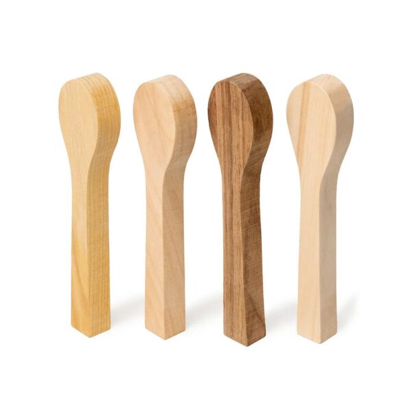BeaverCraft Aihio-sarja lusikan kaivertamiseen 4 kpl BeaverCraft Aihio-sarja lusikan kaivertamiseen 4 kpl