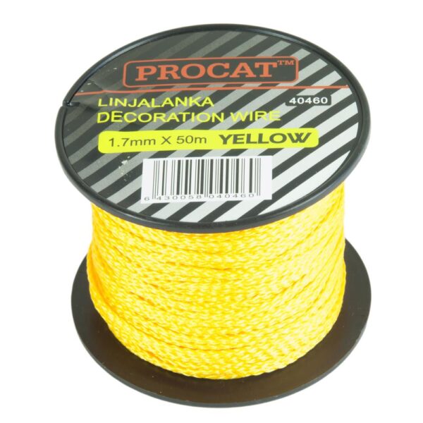 Procat Linjalanka keltainen 1.7 mm x 50 m Procat Linjalanka keltainen 1.7 mm x 50 m