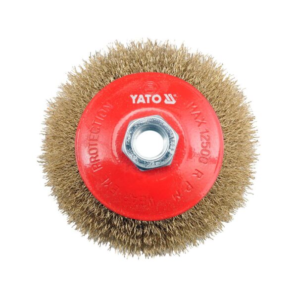 Yato Pyöröharja M14 100 mm messinki Yato Pyöröharja M14 100 mm messinki ylhäältä