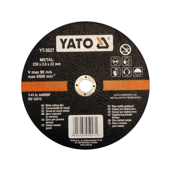Yato Katkaisulaikka metallille   230 x 2 mm 5 kpl / pkt