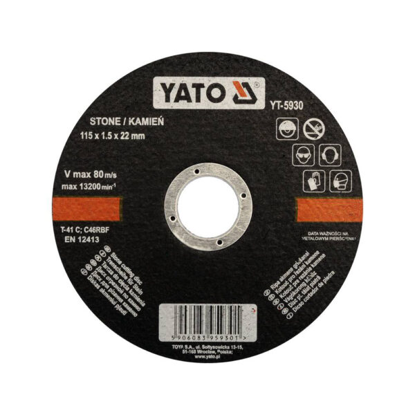 Yato Katkaisulaikka kivelle 115 x 1.5 mm 5 kpl / pkt