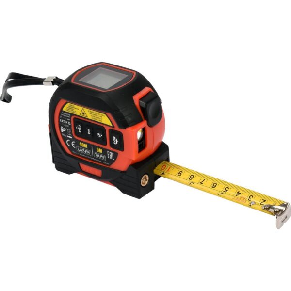 Yato Rullamitta 5 m 19 mm 3-in-1 lasermitta + ristilaser 40 m Yato Rullamitta 5 m 19 mm 3-in-1 lasermitta + ristilaser 40 m
