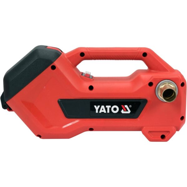 Yato Vesi ja öljypumppu 18V 1800 l/h runko Yato Vesi ja öljypumppu 18V 1800 l/h runko sivulta