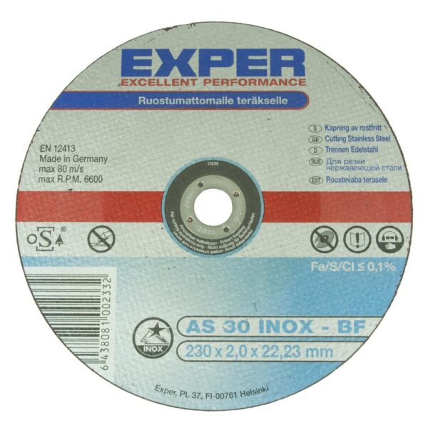 Katkaisulaikka Exper RST 230 x 1.0 mm Katkaisulaikka Exper RST 230 x 1.0 mm