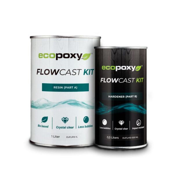 EcoPoxy Epoksivalusarja FlowCast lasikirkas EcoPoxy Epoksivalusarja FlowCast lasikirkas
