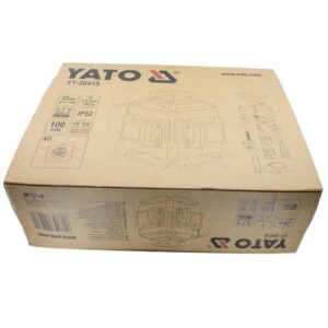 Yato Ristilasersarja 4D vihreä kolmijalka ja tarvikkeet myyntipakkaus