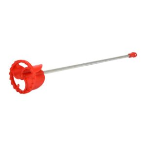 Vorel maalinsekoitin PP 80 x 500 mm, hammastettu polypropeenisekoitinpää lähikuva