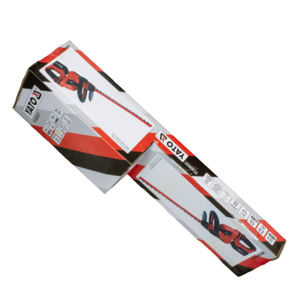 Yato Akkupensasleikkuri 18V 45 cm Yato Akkupensasleikkuri 18V 45 cm myyntipakkaus