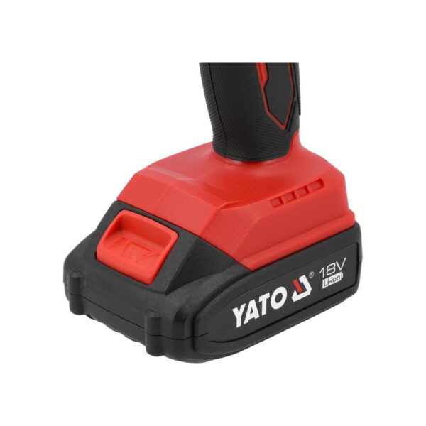 Yato Akkumuovihitsain 18V 500°C + 2Ah akku ja laturi Yato akkumuovihitsain 18V sarja – 18V 2 Ah Li-ion akku