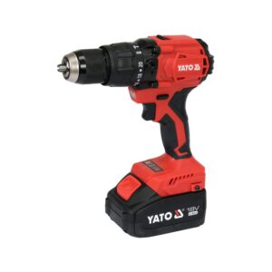 Yato Akkuiskuporakone 18V 120Nm BL + 2×4 Ah Yato akkuiskuporakone 120 Nm 4 Ah – viistosti edestä, 13 mm istukka