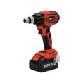 Yato akkumutteriväännin 18V 250 Nm – 1/4" kuusiosovitin kiinnitettynä