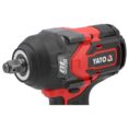 Yato akkumutteriväännin 1200 Nm runko – 1/2"-neliövääntiö lähikuvassa