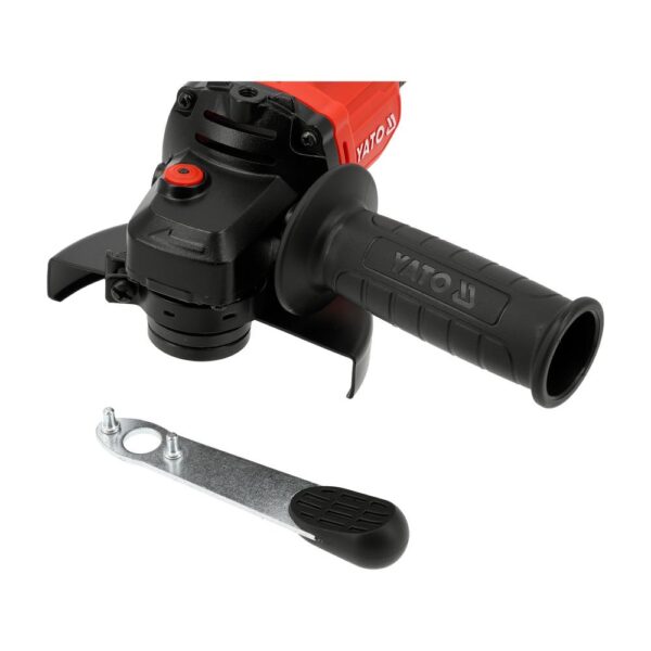 Yato Akkukulmahiomakone 18V BL 125 mm runko Yato akkukulmahiomakone 18V BL runko – laikan kiinnitysavain