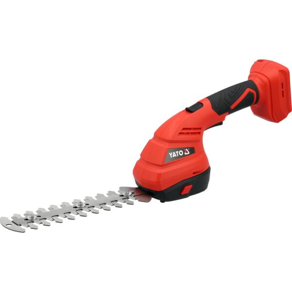 Yato Akkuruoho- ja pensassakset 18V 1300 rpm runko Yato ruoho- ja pensassakset 18V 1300 runko, pensasterällä vinosta