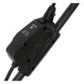 Yato akkuruohonleikkuri 37 cm, käyttökytkin ja ECO/AUTO-valitsin